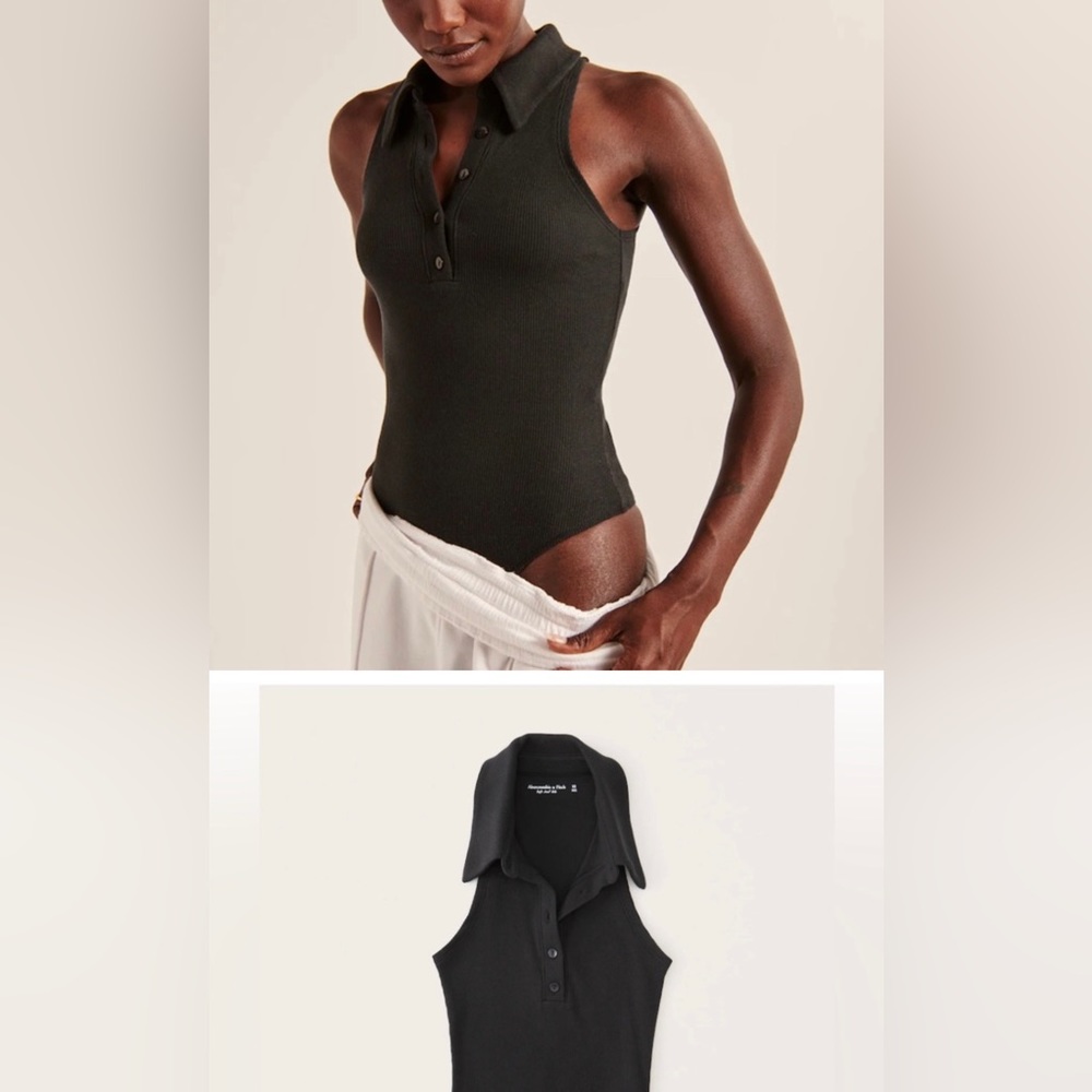 A&F Ribbed Polo Bodysuit💗 - Picture 6 of 6